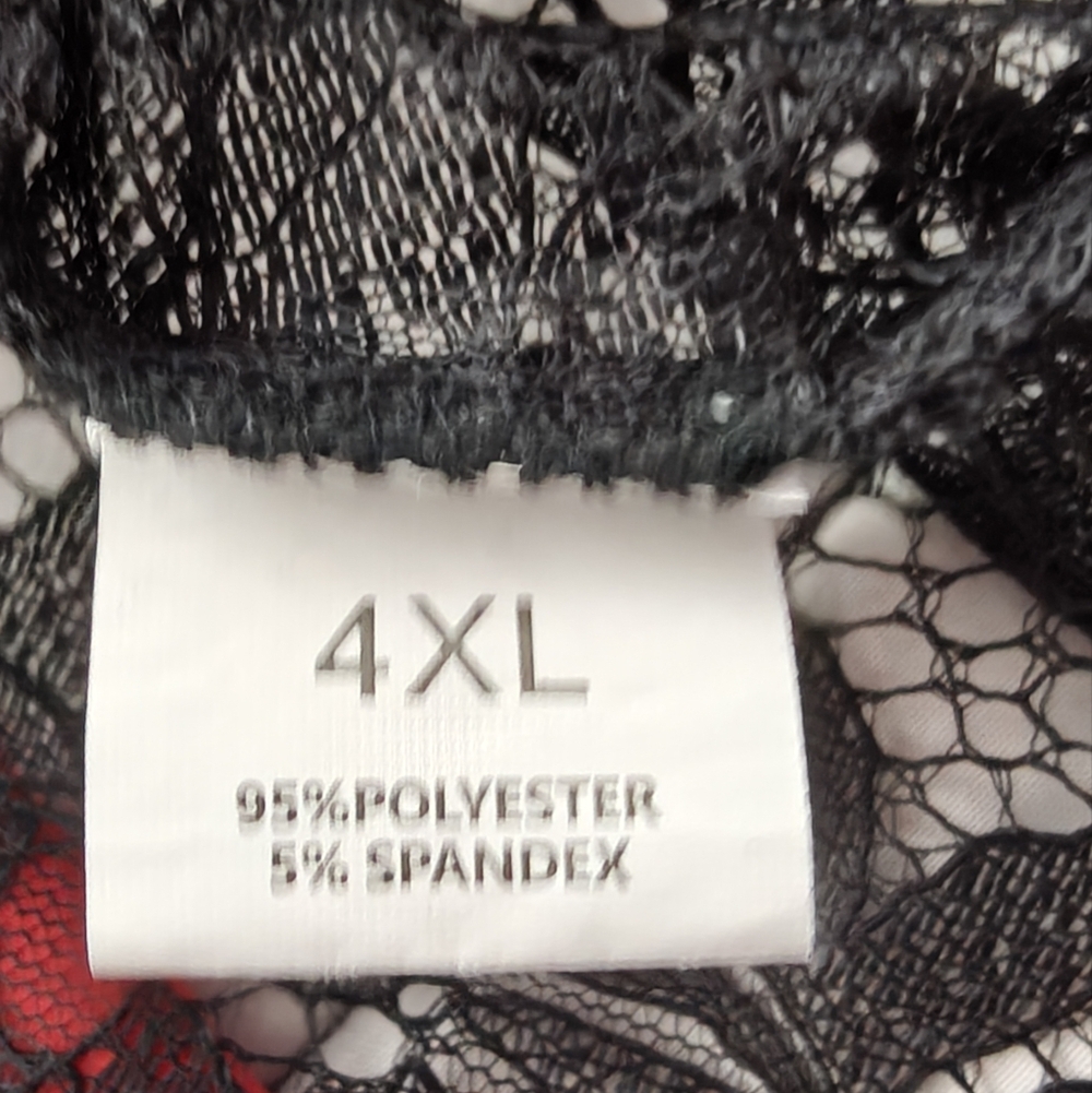 Black Lace Cardigan, Size 4XL - Picture 5 of 6